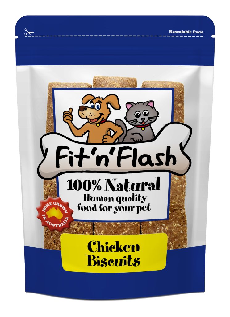 Fit'n'Flash Chicken Biscuits Dog Treats 400g