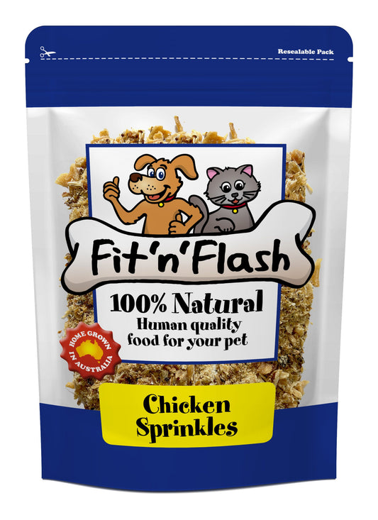 Fit'n'Flash Chicken Sprinkless Dog and Cat Treats 100g