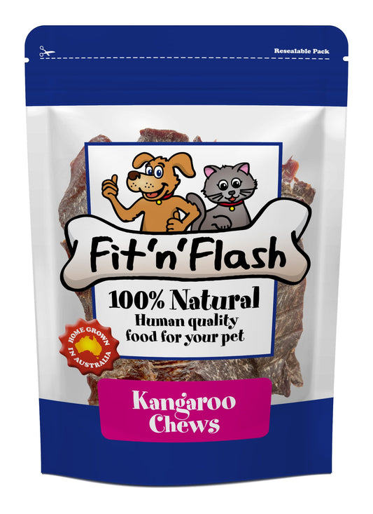 Fit'n'Flash Kangaroo Chews Dog Treats 60g