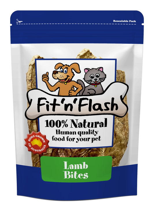 Fit'n'Flash Lamb Bites Dog Treats 50g