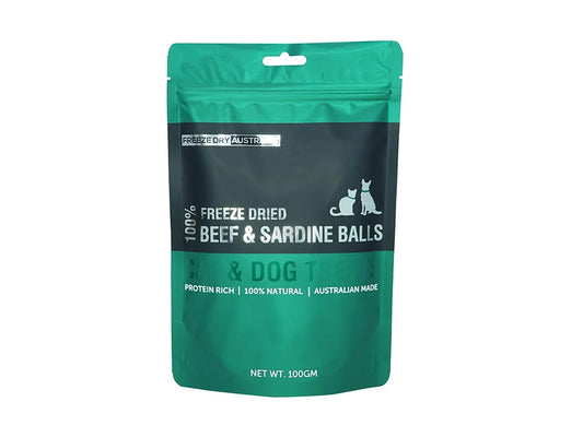 Freeze Dry Australia Freeze Dried Beef & Sardine Balls