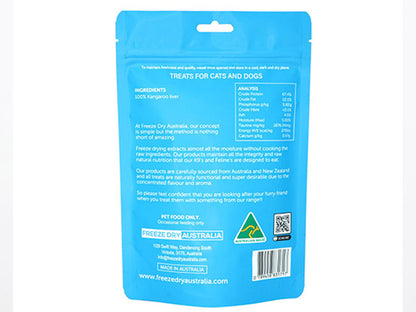 Freeze Dry Australia Freeze Dried Kangaroo Liver 100g