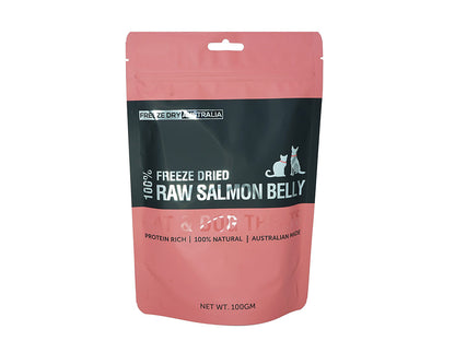 Freeze Dry Australia Freeze Dried Salmon Bellies 100g