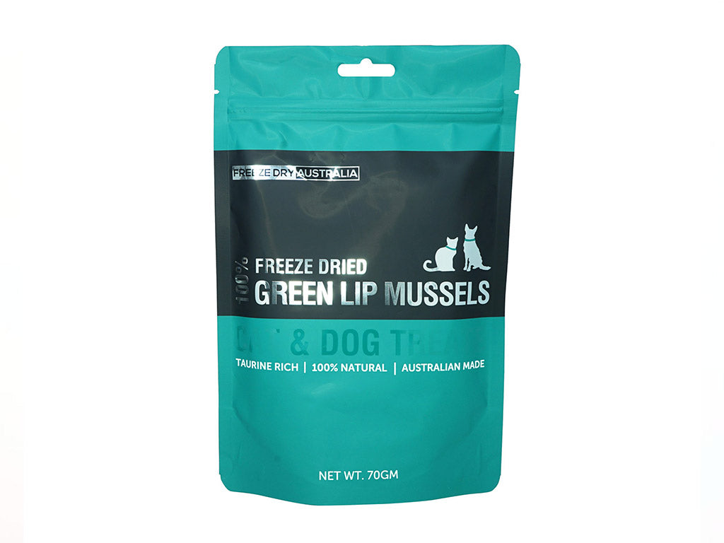 Freeze Dry Australia Freeze Dried Whole Green Lip Mussels 70g