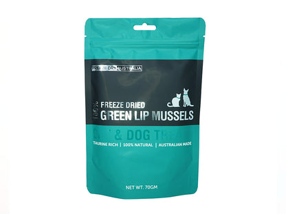 Freeze Dry Australia Freeze Dried Whole Green Lip Mussels 70g
