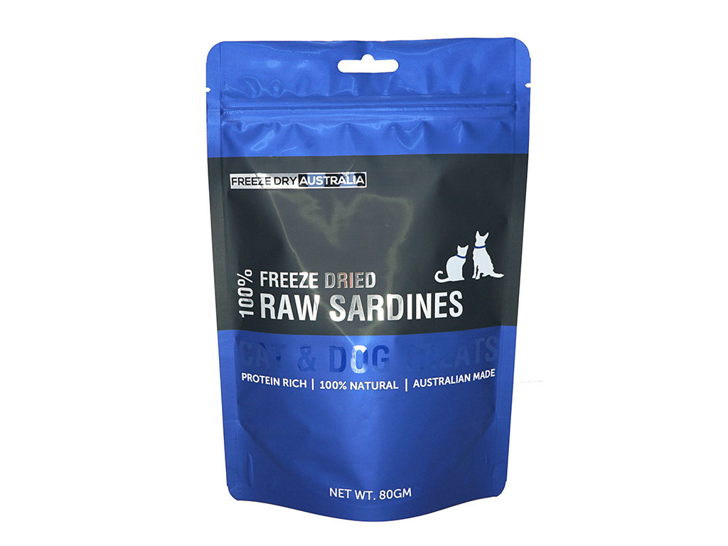 Freeze Dry Australia Freeze Dried Whole Sardines 80g
