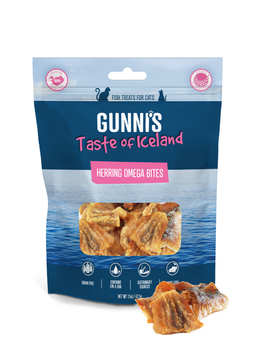 GUNNI'S Herring Omega Bites Cat Treats 42.5g