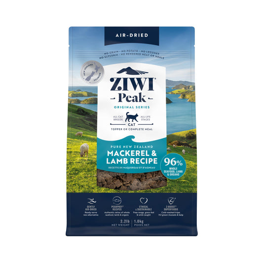 Ziwi Peak Air Dried (CAT) Food 1kg Mackerel & Lamb