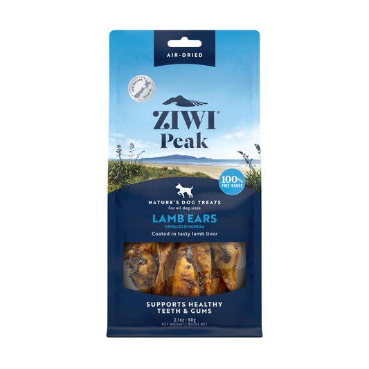 Ziwi Dog Lamb Ears Liver Coated Oral Chew 60g