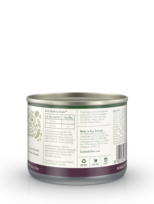 ZEALANDIA Wallaby Pate Cat Wet Food 170g
