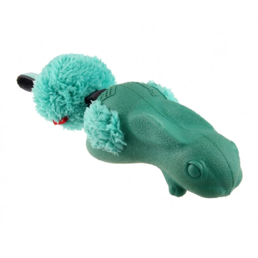 GIGWI FORESTAILS RABBIT PUSH TO MUTE  BLUISH GREEN Dog Toy