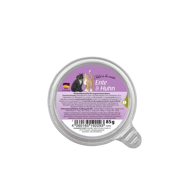GranataPet Filet à la carte - Duck & Chicken Wet Cat Food