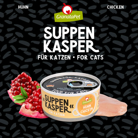 GranataPet Suppenkasper - Chicken PUR Wet Cat Food Broth Can
