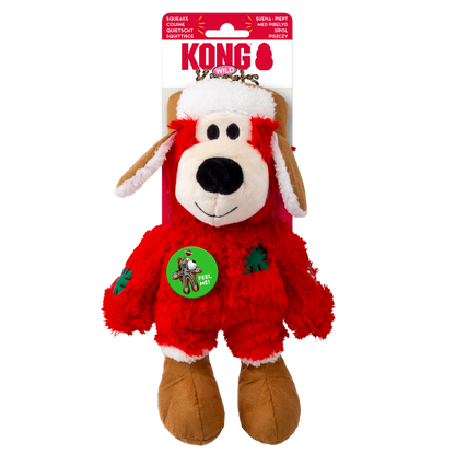 Kong Holiday Wild Knots Bear Plush Dog Toy - Medium/Large