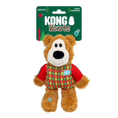 KONG Holiday Wild Knots Sweater Bear Red Sm/Md - Small (2026)