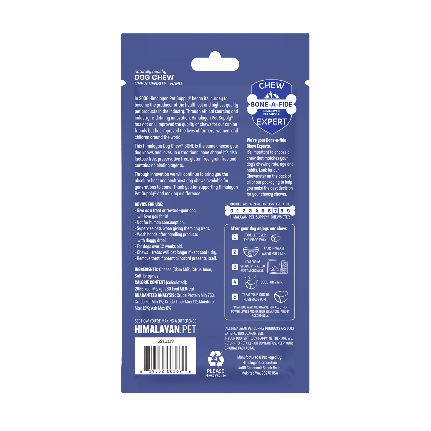 Himalayan Dog Chew BONE Medium 1pk