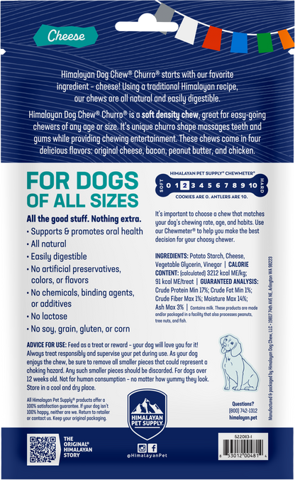 Himalayan Dog Chew Churro Cheese 4pk