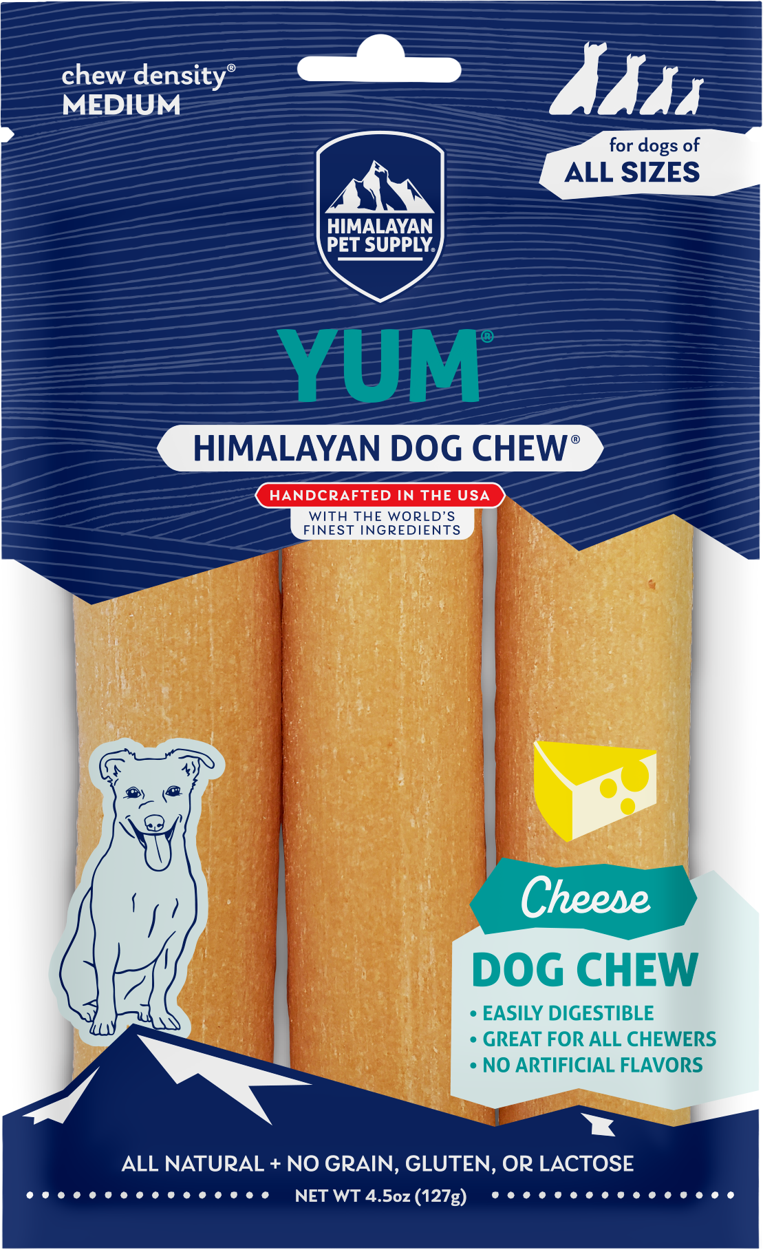 Himalayan Dog Chew Yum Cheese 3pk