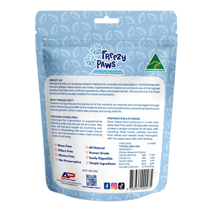 FREEZY PAWS CHICKEN BREAST W CATNIP TRAINING TREATS 80G