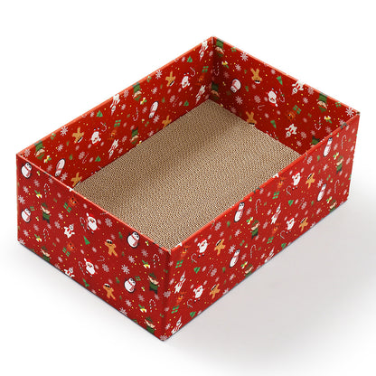 Christmas Cat Scratcher Box