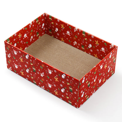 Christmas Cat Scratcher Box