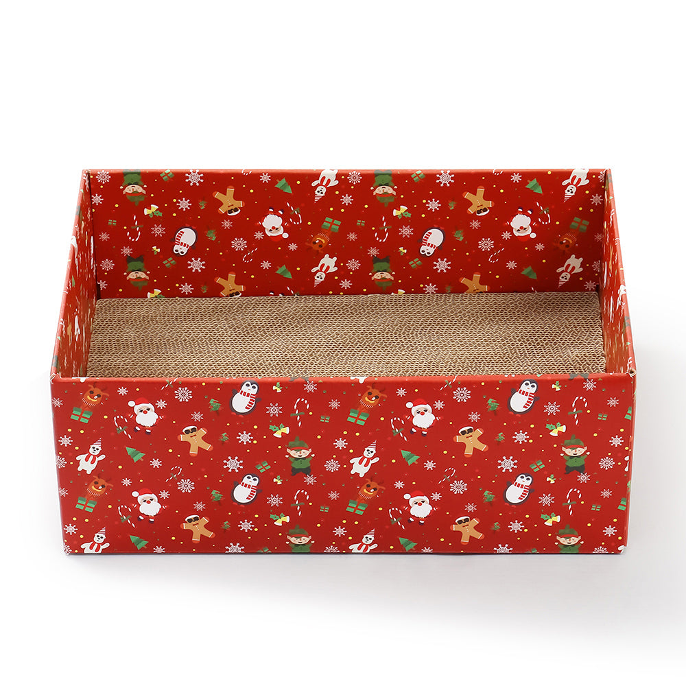 Christmas Cat Scratcher Box