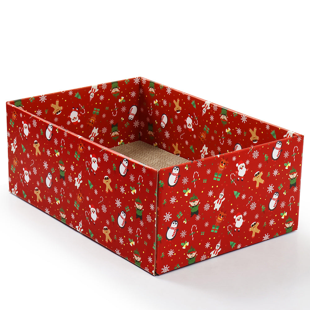 Christmas Cat Scratcher Box