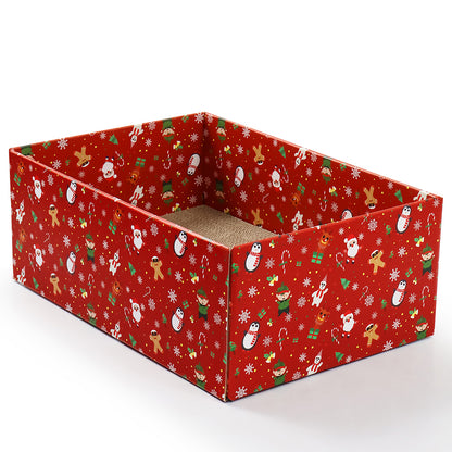 Christmas Cat Scratcher Box