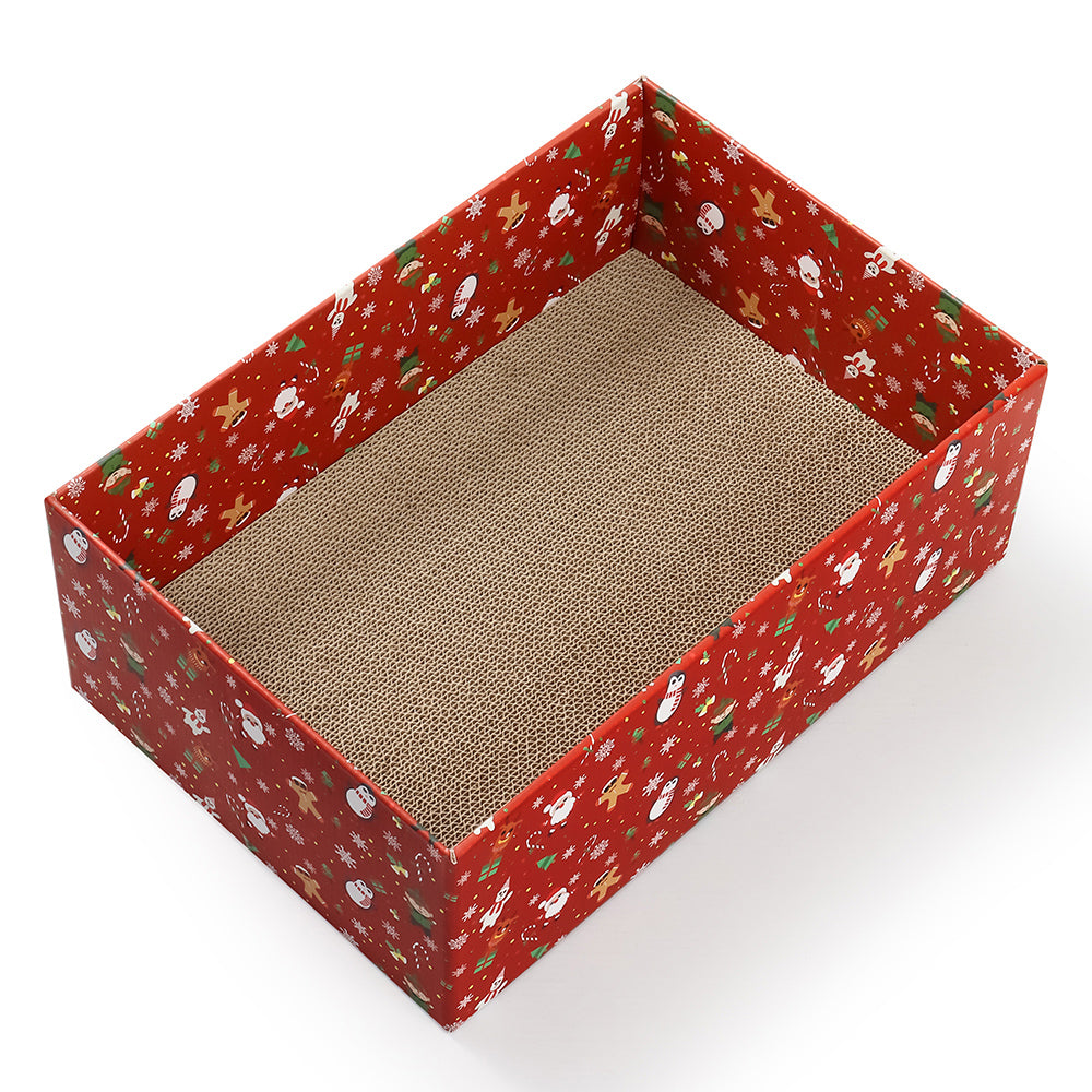 Christmas Cat Scratcher Box