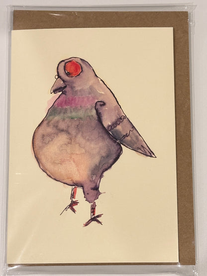 Howling Pigeon Greeting Cards