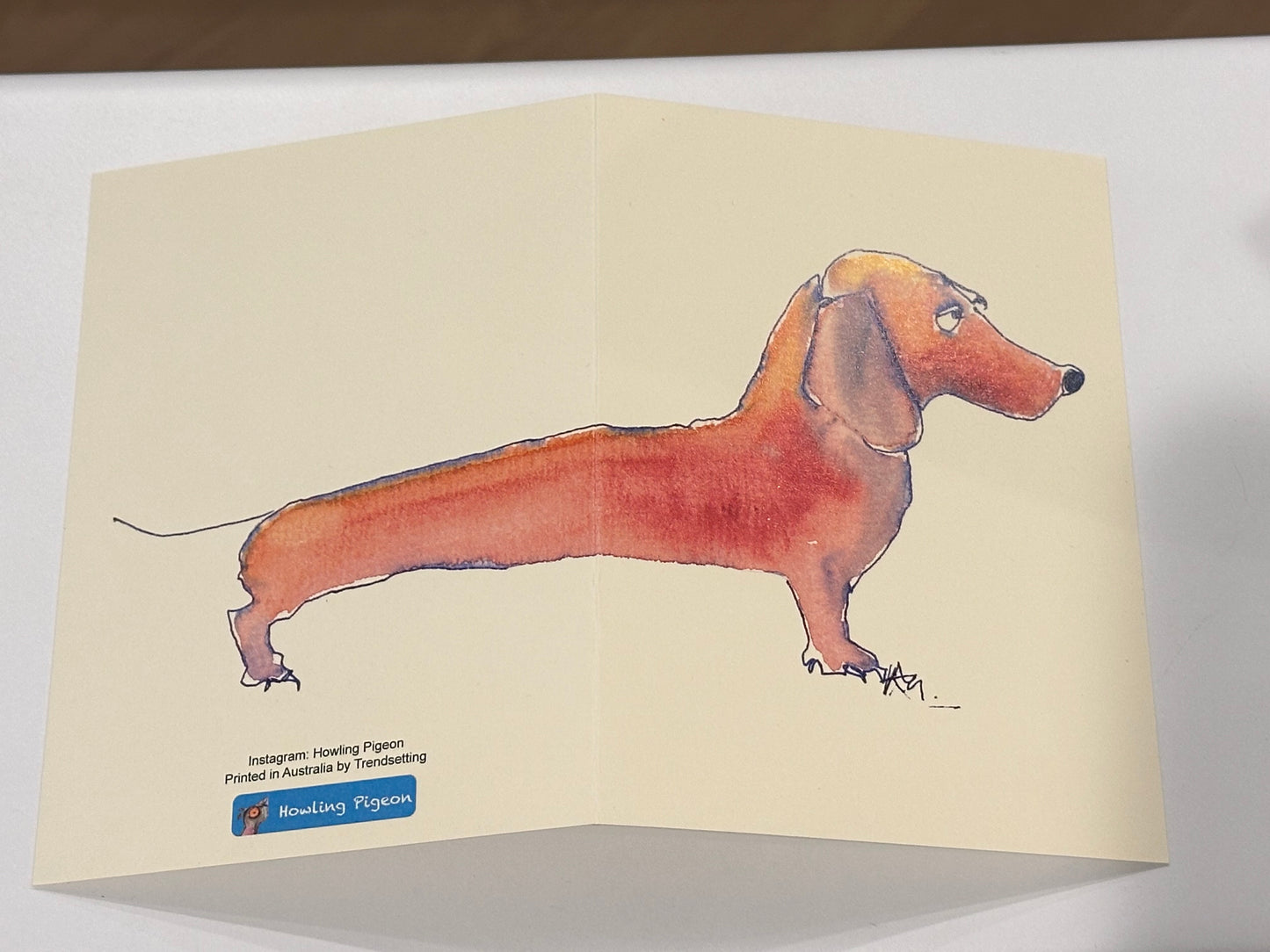 Howling Pigeon Greeting Cards