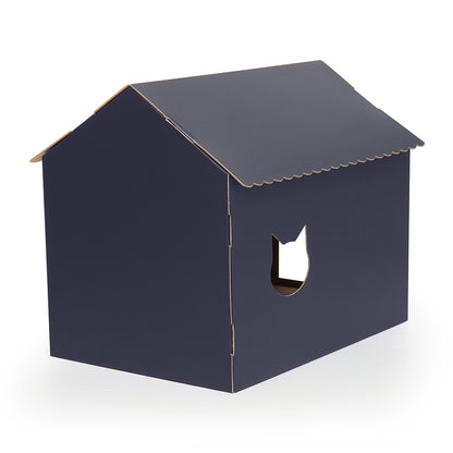 Woodtone Cat House with Scratcher