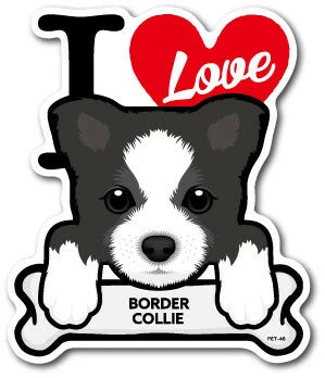 I Love Dog Car Sticker – 25 Dog Breeds | Waterproof Vinyl Decal