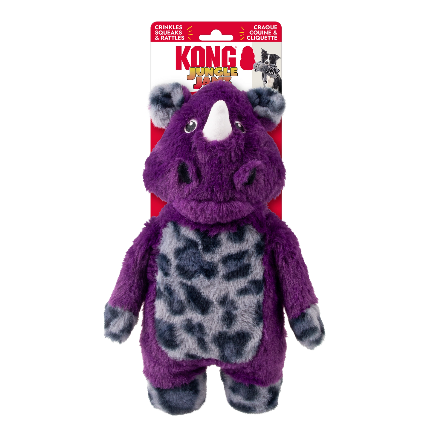 Kong Jungle Jamz Rhino Md/Lg Dog Toy