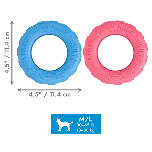 KONG® Puppy Tires Medium/Large Dog Toy