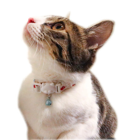 CattyMan Cat Collar -Floral Mushroom Street