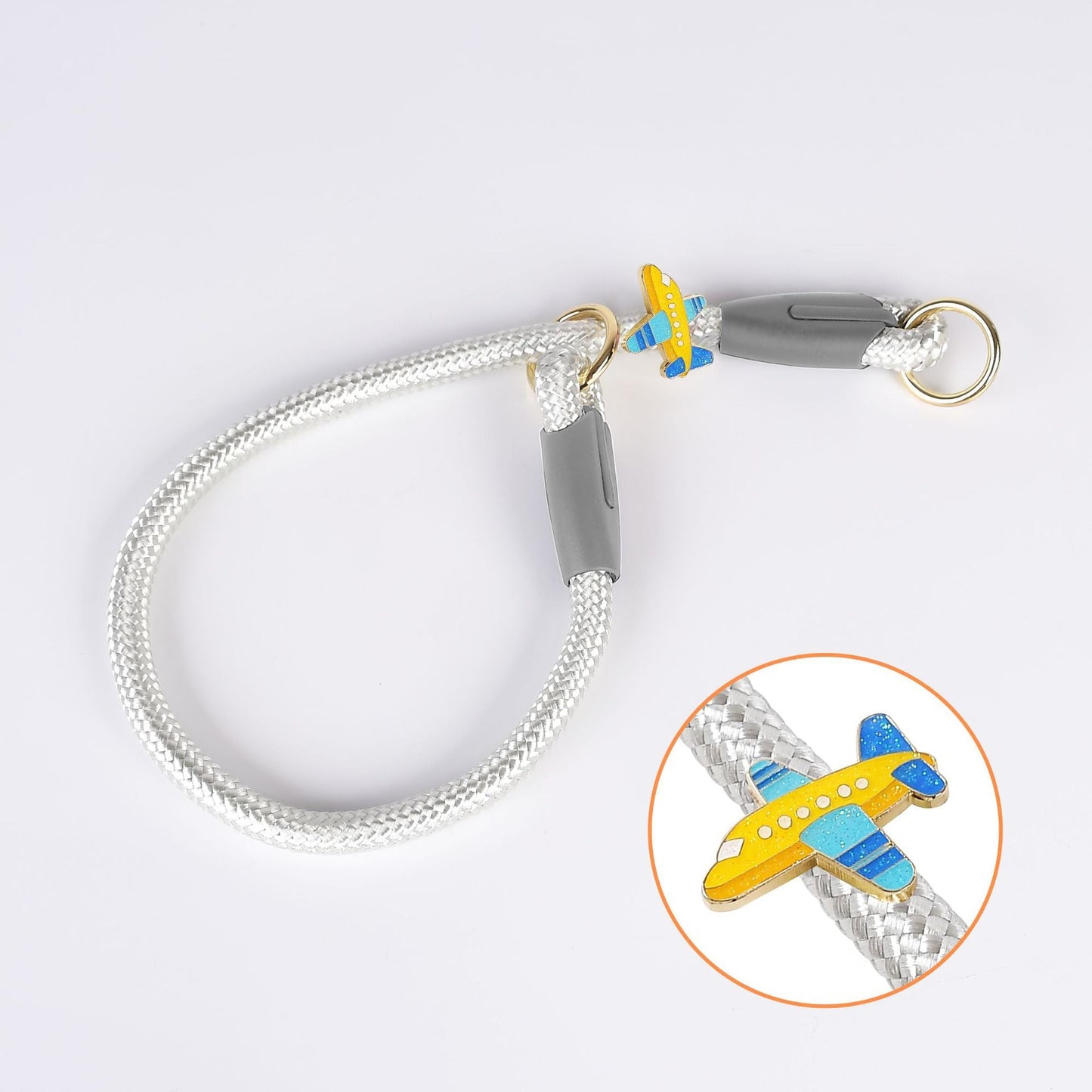 Slip Collar | Short Slip Leash (P-Leash) Connector for Standard Dog Leashes