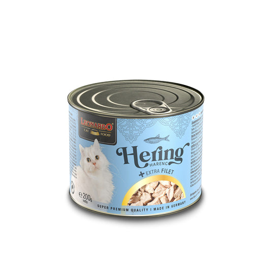 LEONARDO Herring + Extra Fillet Wet Cat Food 200g