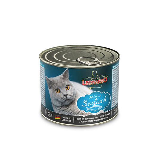 LEONARDO Quality Selection Rich in Oceanfish Wet Cat Food 200g