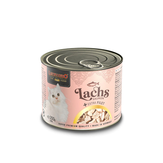 LEONARDO Salmon + Extra Fillet Wet Cat Food 200g
