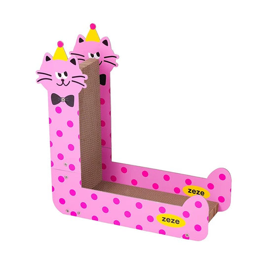 Zeze Naughty Cat L-Shaped Scratcher
