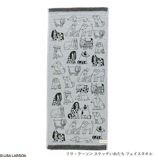 LISA LARSON Dogs Hand Towel 34×80cm