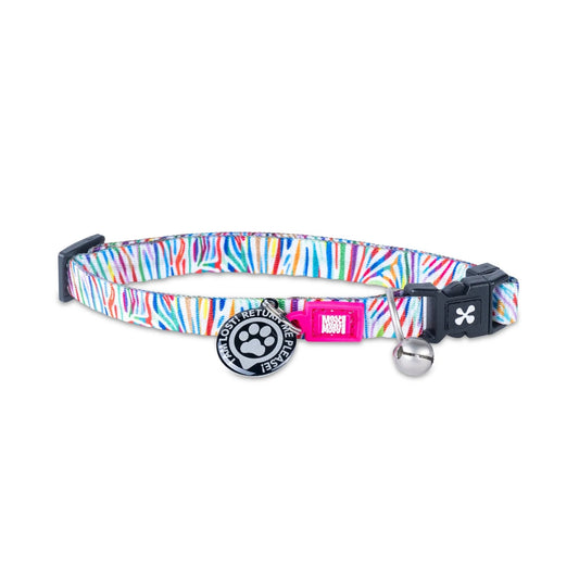MAX & MOLLY SMART ID CAT COLLAR - MAGIC ZEBRA