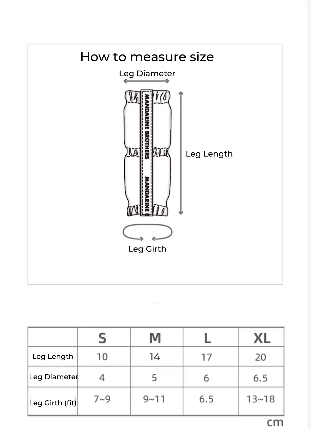 Mandarine Brothers Dog Warmer Dog Leg Cover