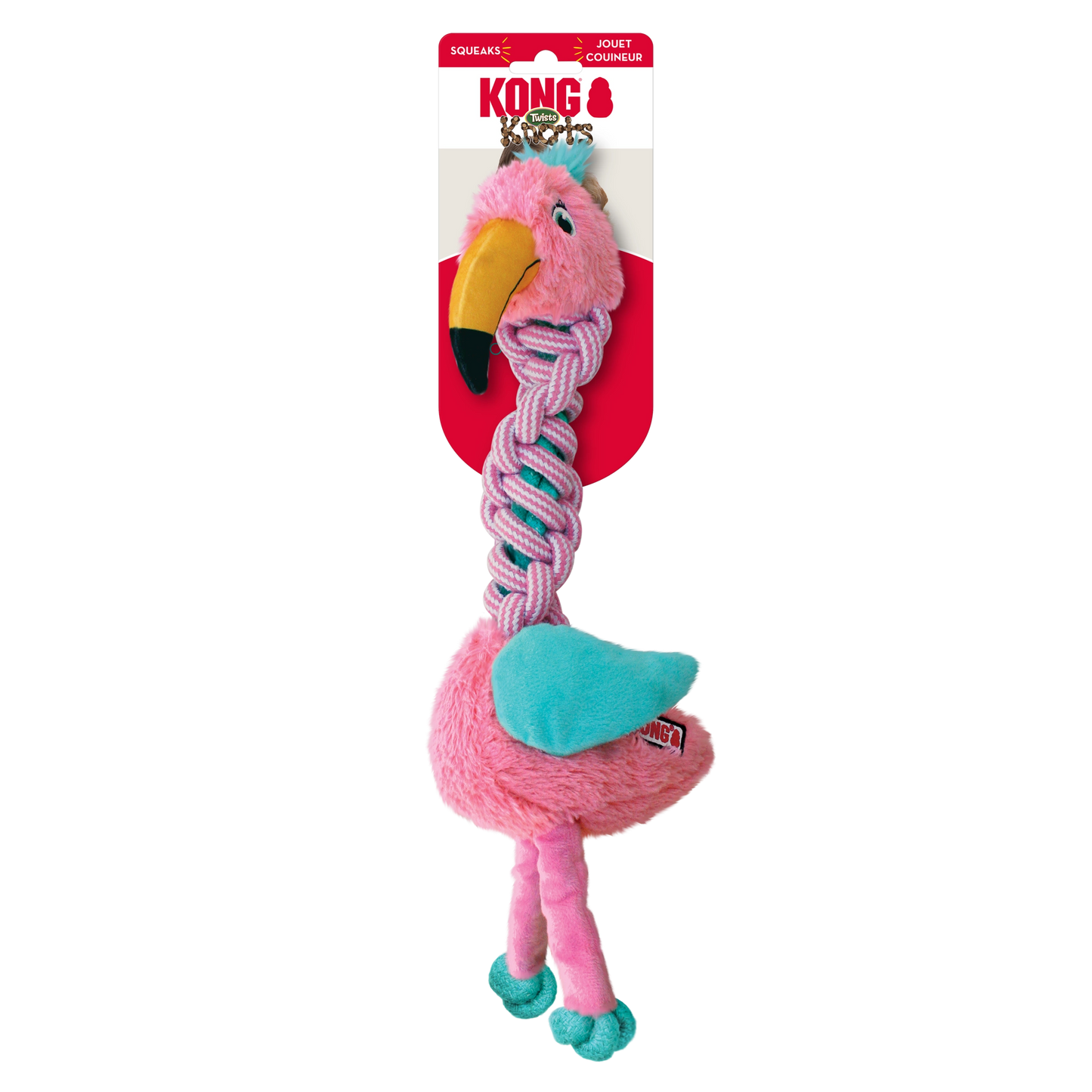 KONG KNOTS TWISTS Dog Toy ASSORTED MED/LGE