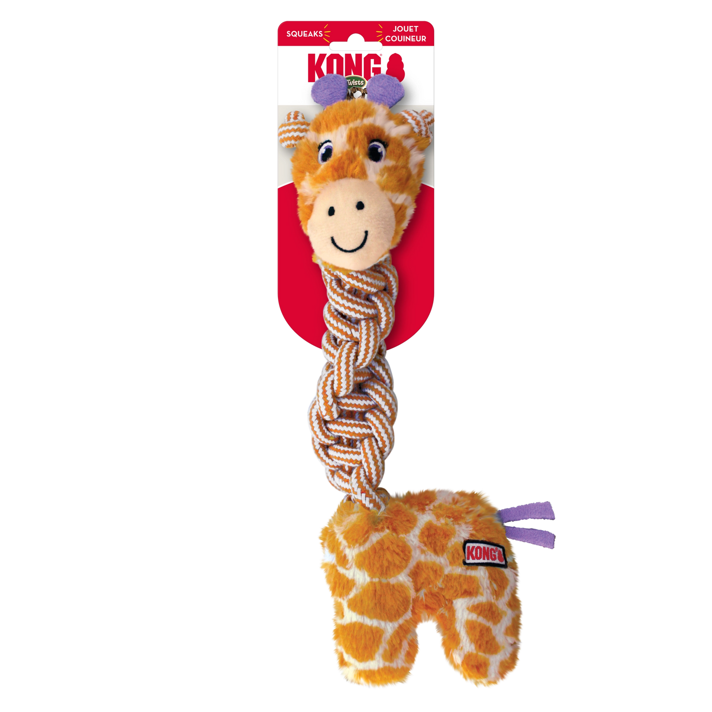 KONG KNOTS TWISTS Dog Toy ASSORTED MED/LGE
