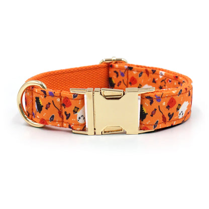 Halloween Collar & Leash (XS–XL)