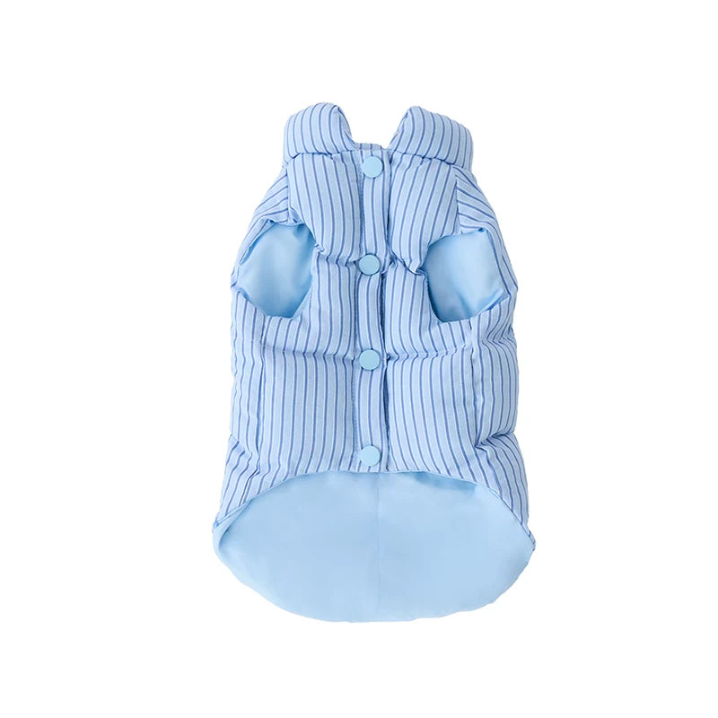 ZEZE Striped Small Dog Puffer Jacket