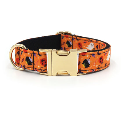 Halloween Collar & Leash (XS–XL)