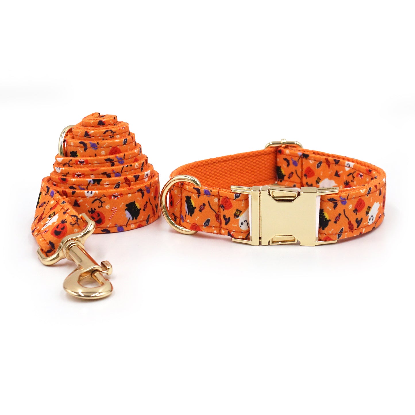 Halloween Collar & Leash (XS–XL)